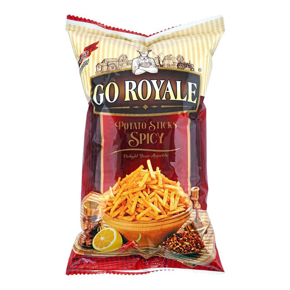 Go Royale Spicy Potato Sticks 118g