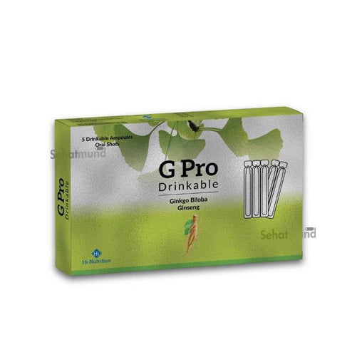 G Pro Drinkable Ampoules Oral Shots