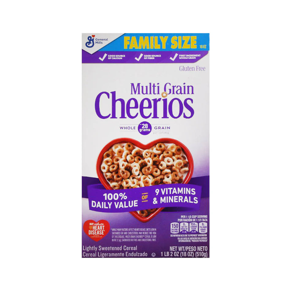 General Mills Cereal Cheerios Multi Grain Gluten Free 510g