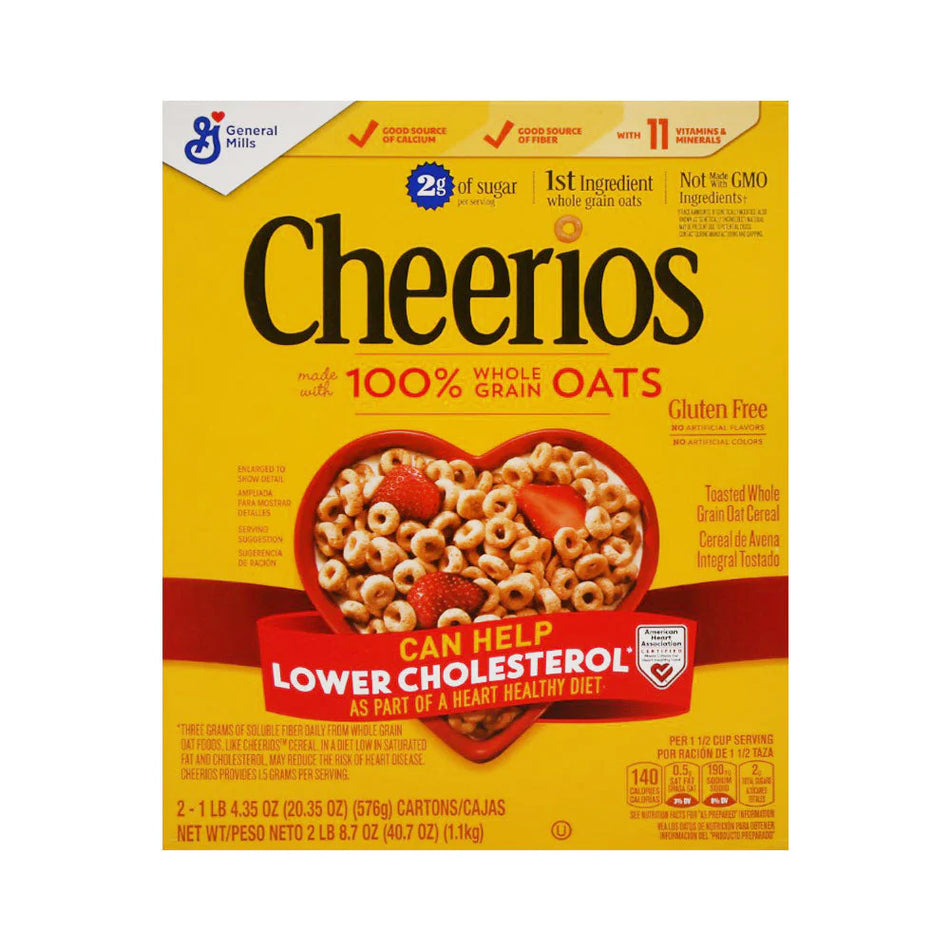 General Mills Cereal Cheerios Whole Grain Oat 2x1.1 Kg