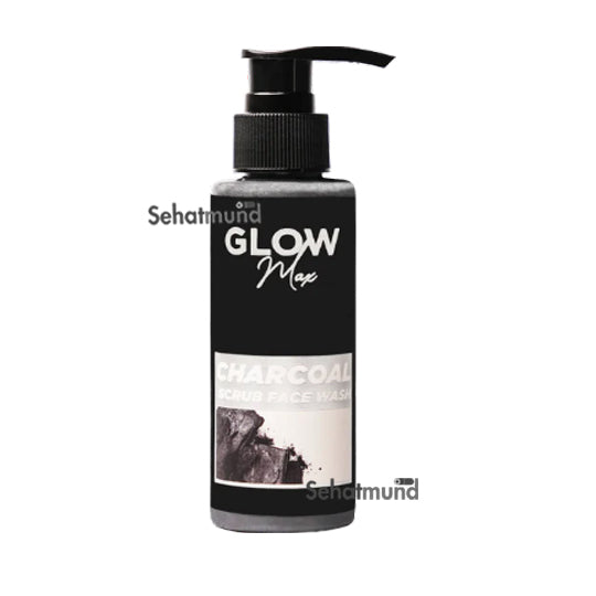 Glow Max Charcoal  Scrub Face Wash 100ml