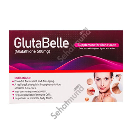 GlutaBelle Glutathione Tablets SehatMund Online Medicine GlutaBelle Glutathione Tablets SehatMund Online Medicine