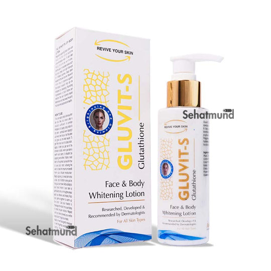 Gluvit S Glutathione Face & Body Whitening Lotion