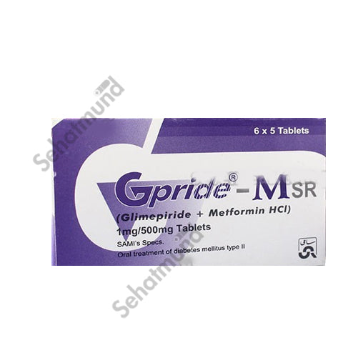 Gpride-MSR Tablets 1mg/500mg