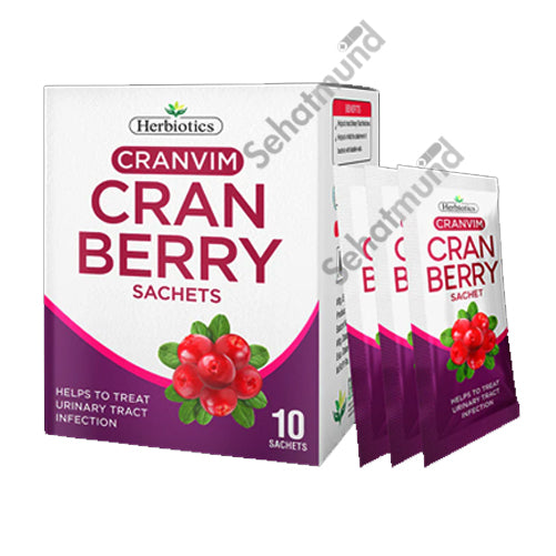 Herbiotics  Cranvim Cranberry Sachets