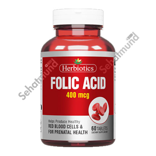 Herbiotics Folic Acid (Pakistan's No 1 Supplement) Tablets 400mg