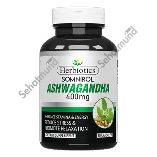 Herbiotics Somnirol Ashwagandha Capsules 400mg