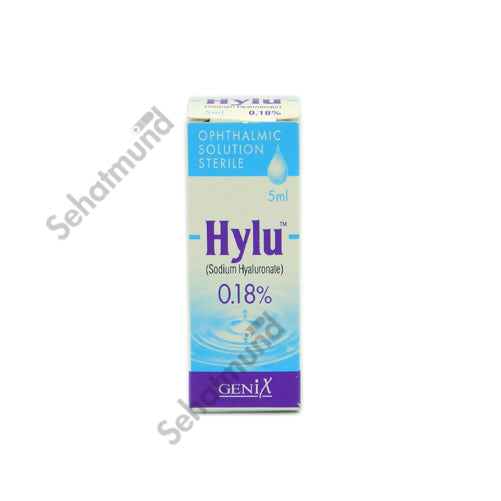 Hylu 0.18% Opthalmic Solution Drops 5ml