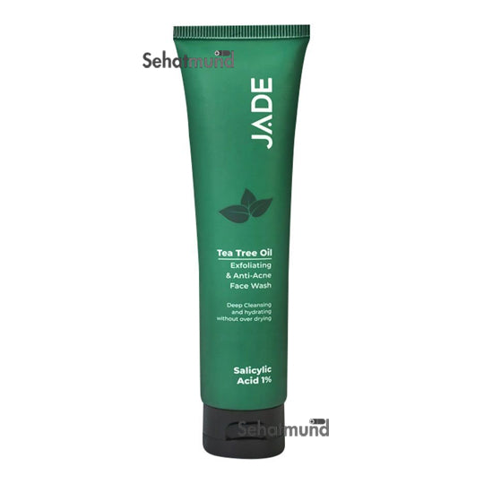 Jade Tea Tree Oil Exfoliating & Anti-Acne Face Wash, 100ml