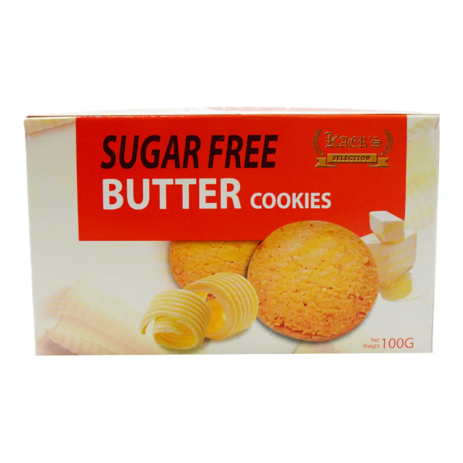 Kaers Selection Cookies Butter Sugar Free 100g