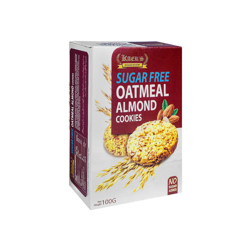 Kaers Selection Cookies Oatmeal Almond Sugar Free 100g