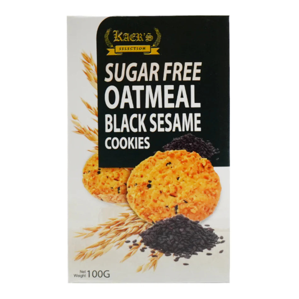 Kaers Selection Cookies Oatmeal Black Sesame 100g