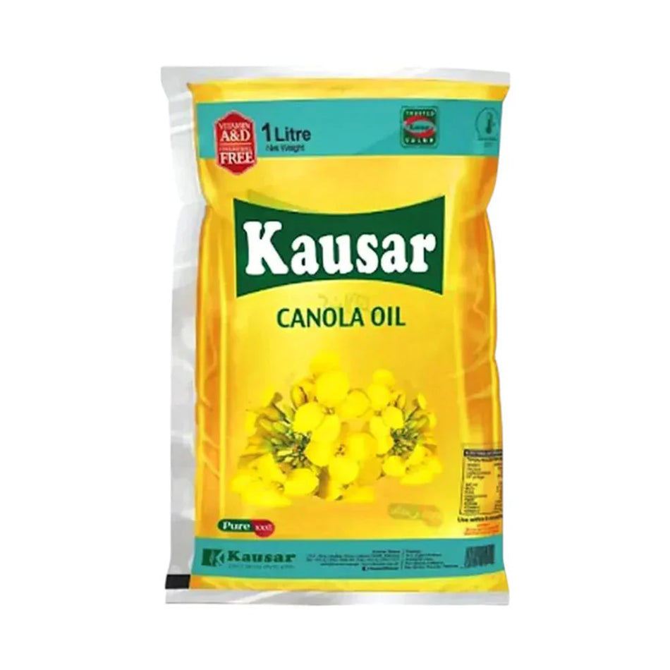 Kausar Canola Oil Pouch 1 liter