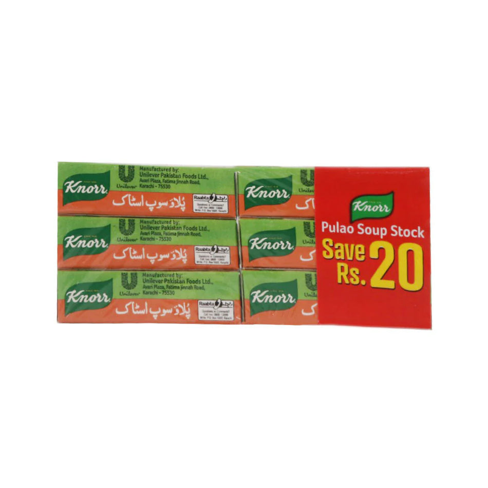 Knorr Pulao Soup Stock Cube 1x6 Promo Pack 108g