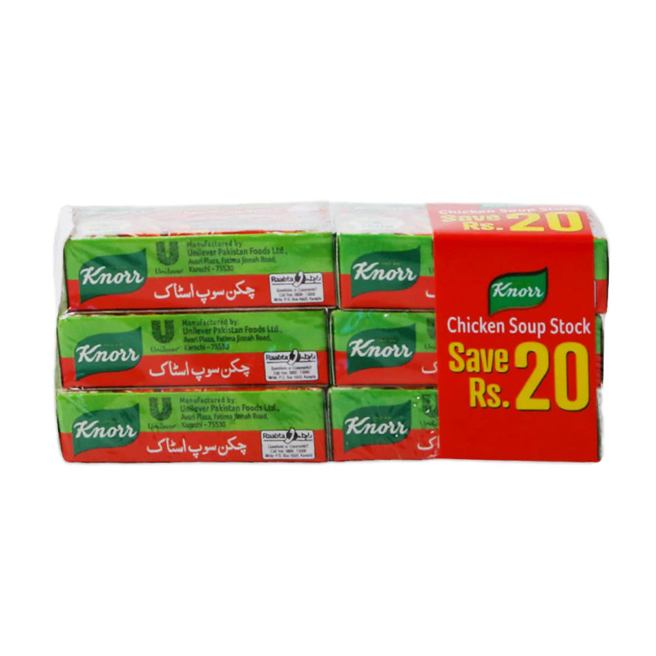 Knorr chicken soup stock cube 1x6 promo pack 108g