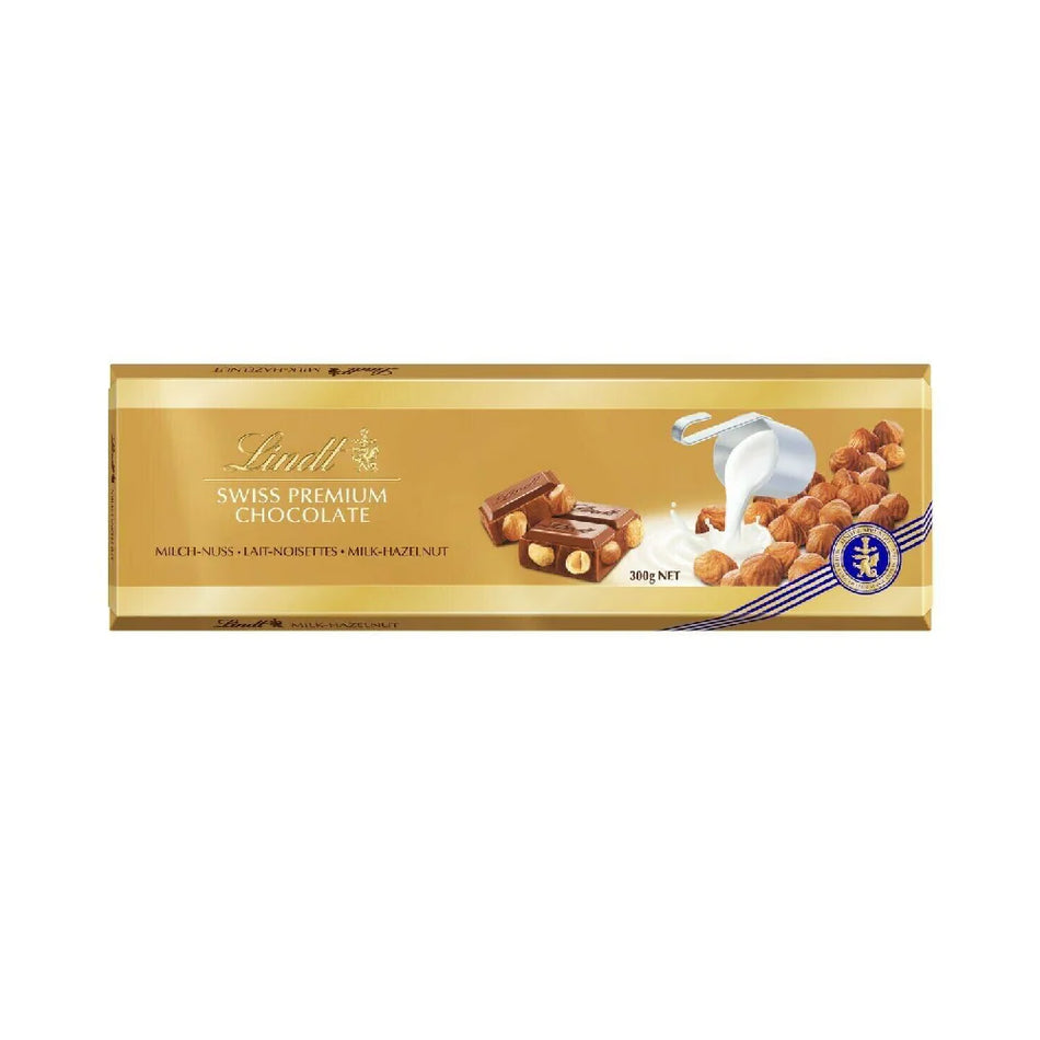 Lindt Premium Chocolate Gold Milk Hazelnut 300g