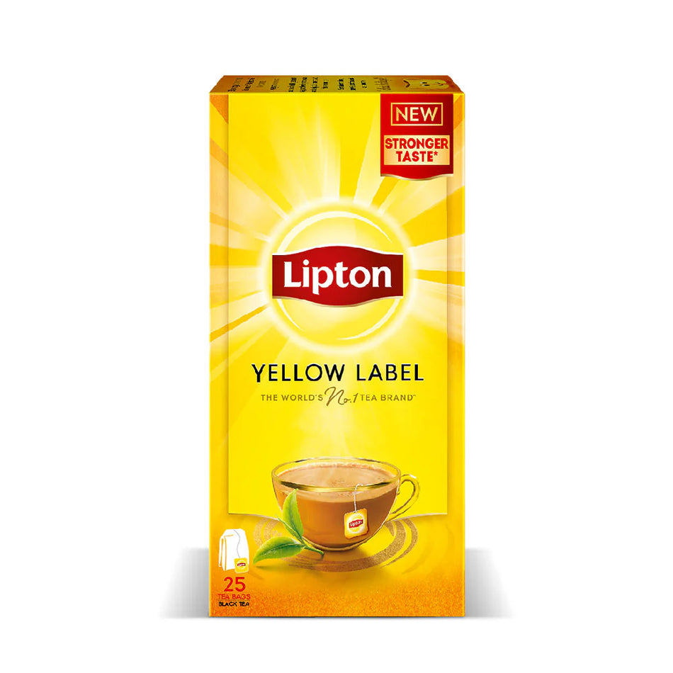 Lipton Tea Yellow Label 25 Black Tea Bags 50g
