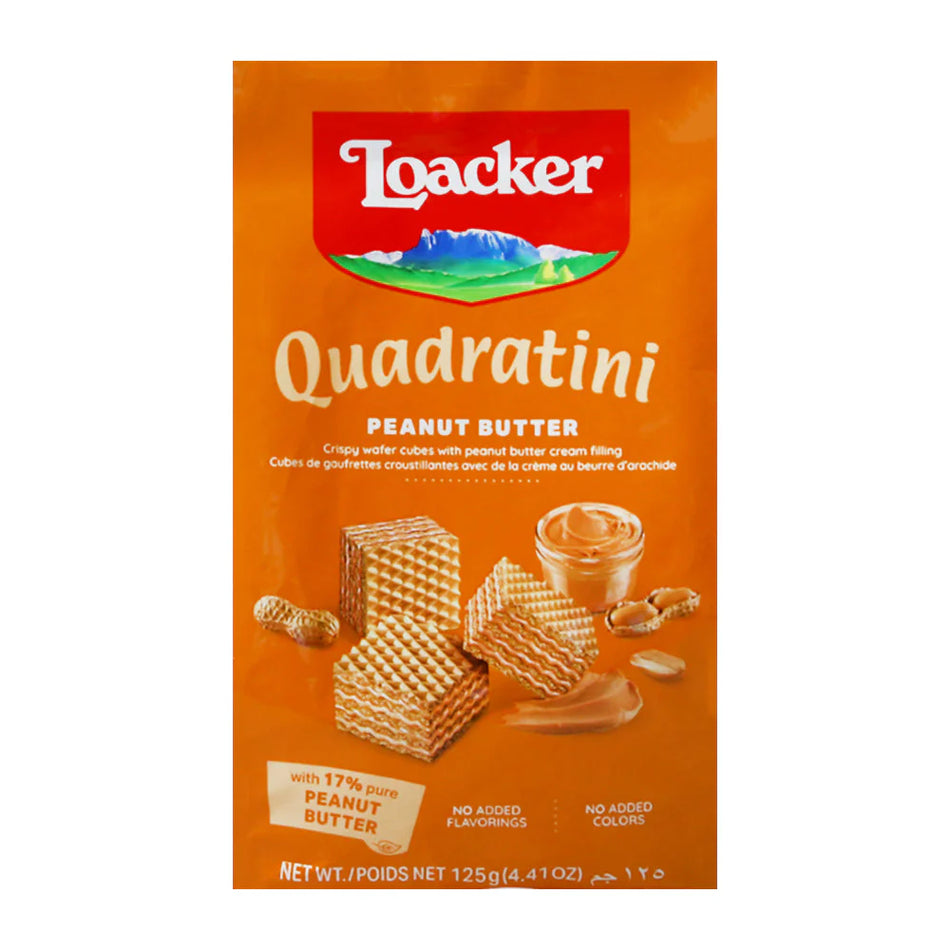 Loacker Quadratini Wafer Peanut Butter 125g