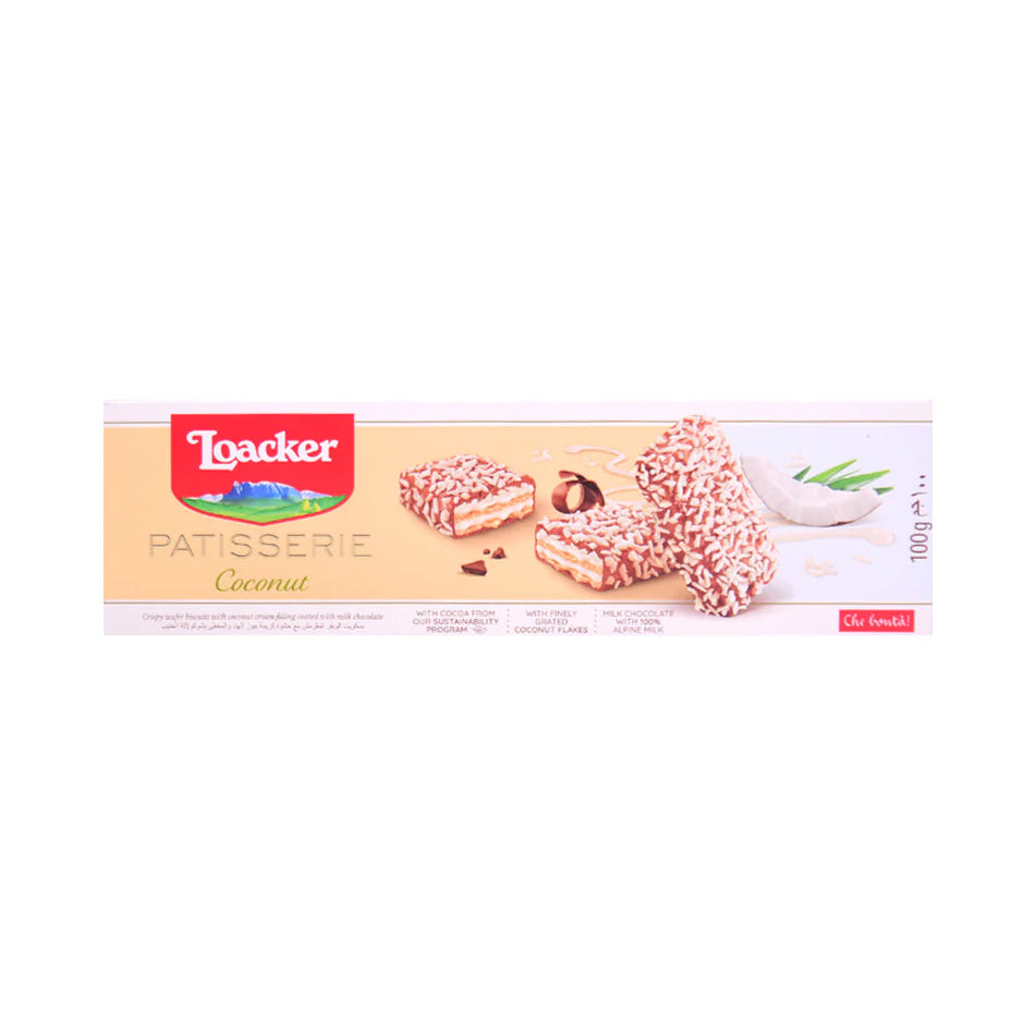 Loacker Wafer Pastecceria Coconut 100g