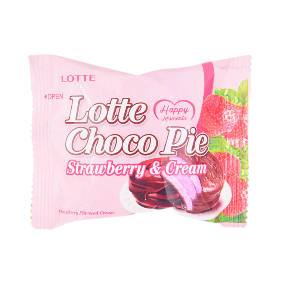 Lotte Choco Pie Strawberry & Cream 31g