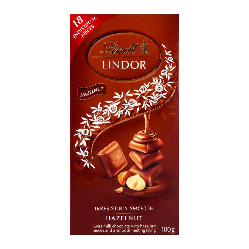 Lindt Lindor Chocolate Hazelnut 100g