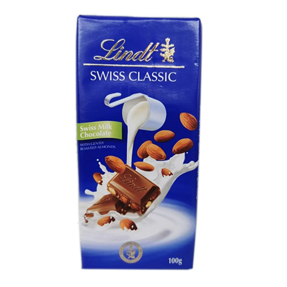 Lindt Swiss Chocolate Milk Almond 100g