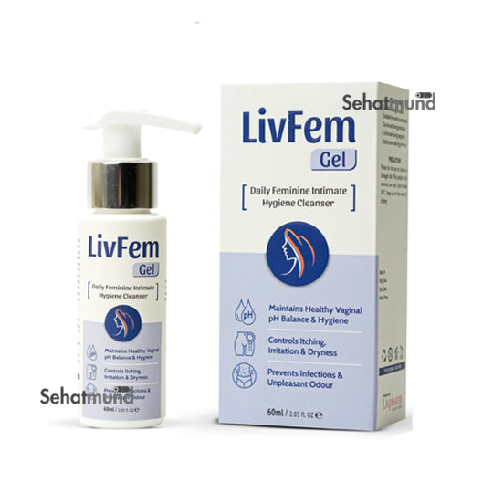 LivFem Gel – Daily Feminine Intimate Hygiene Cleanser 60ml