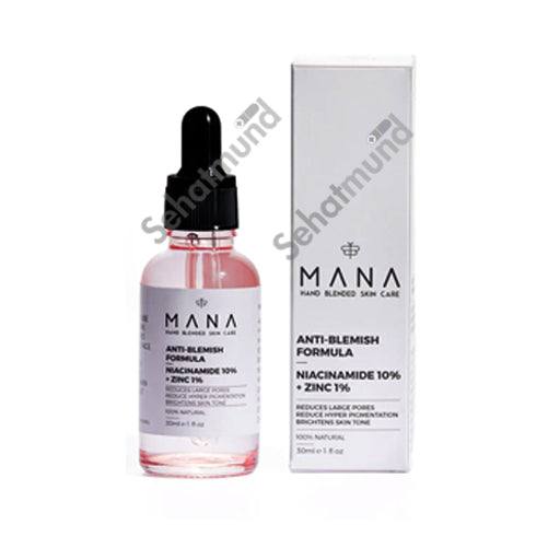 MANA Anti Blemish Face Serum Niacinamide 10% + 1% Zinc 30ml