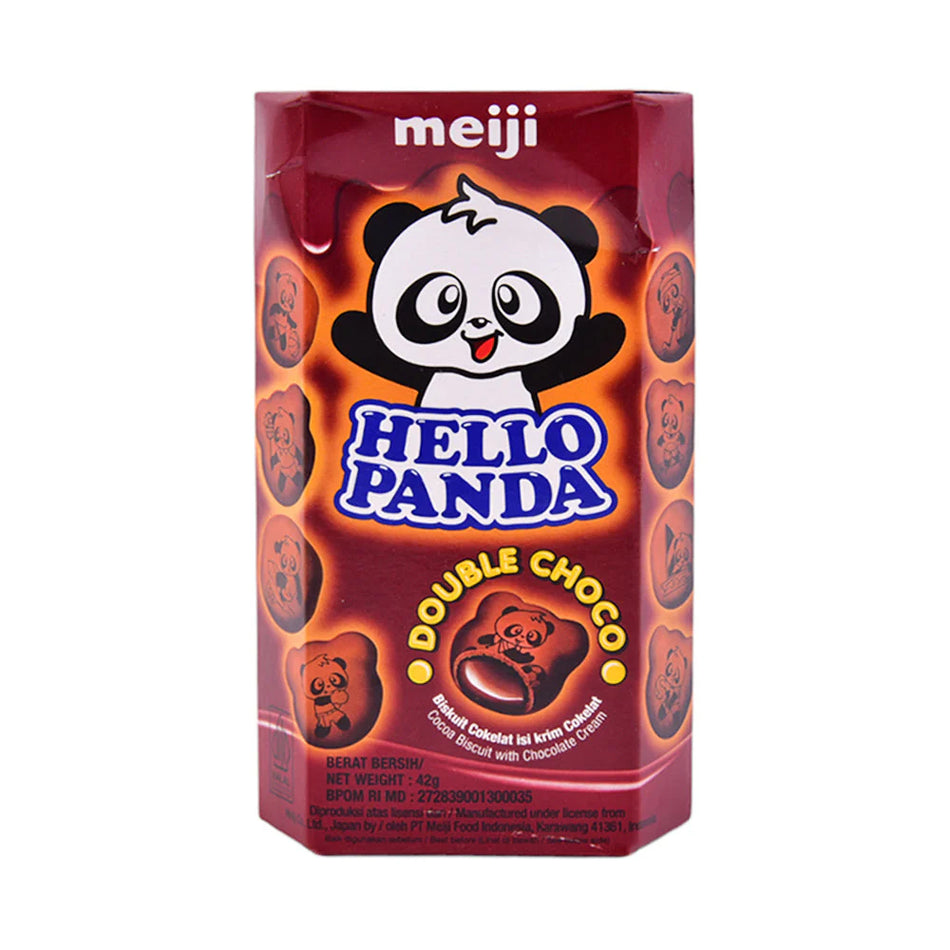 Meiji Hello Panda Biscuit Double Choco 42g