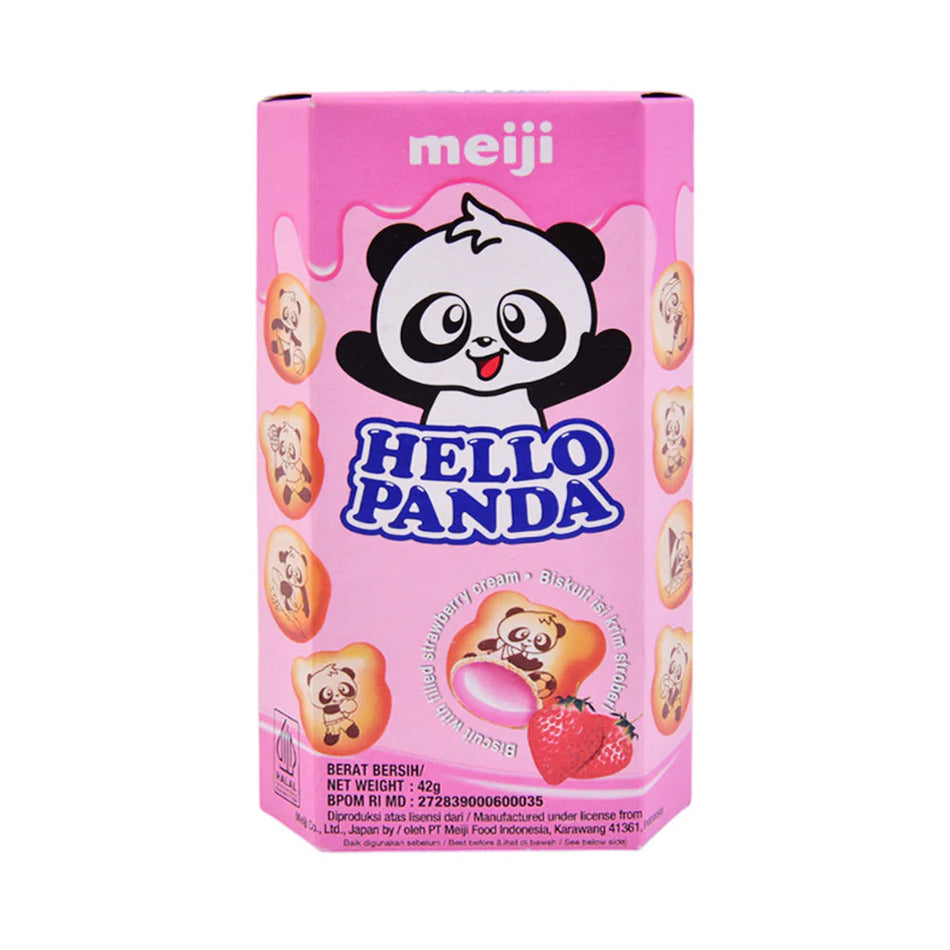 Meiji Hello Panda Biscuit Strawberry 39g
