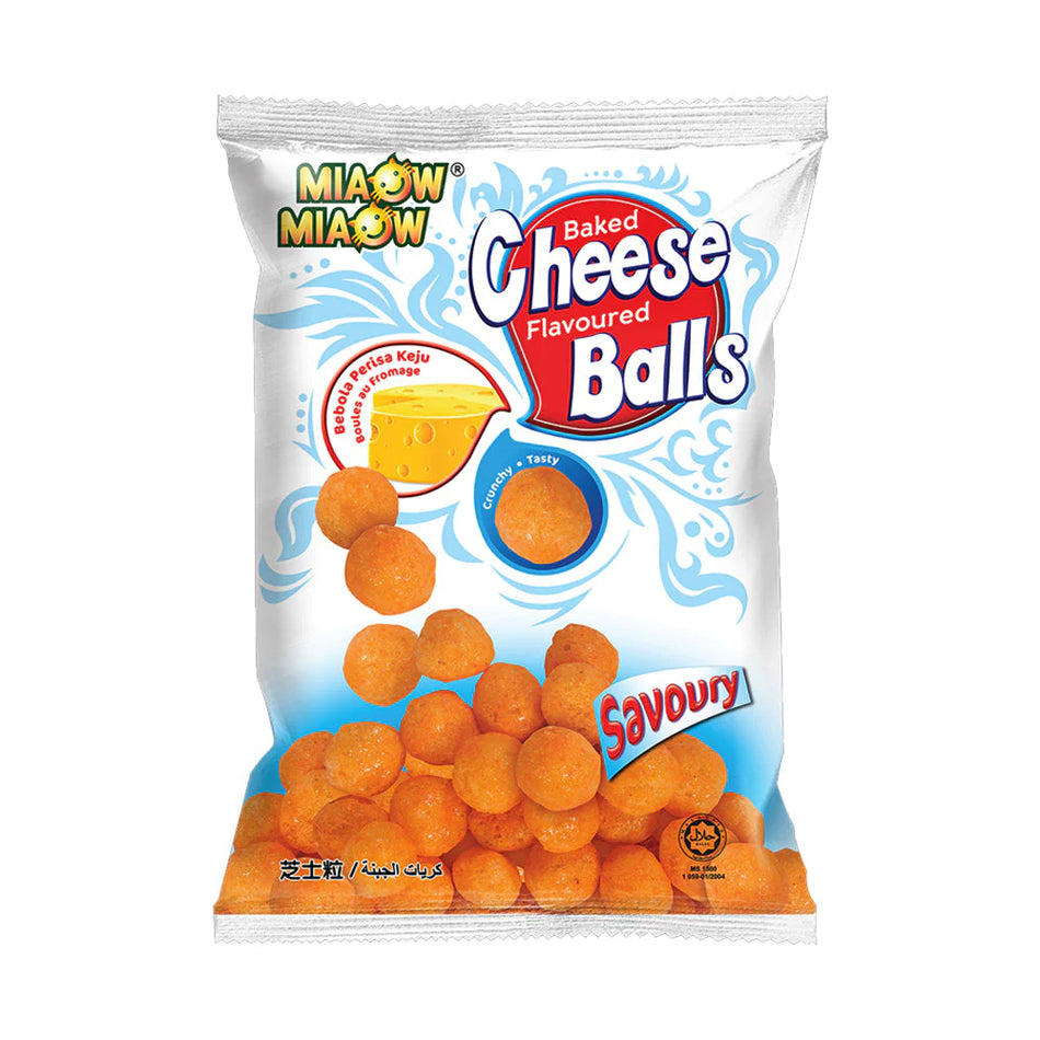 Miaow Miaow Chips Baked Cheese Ball Savoury 60g
