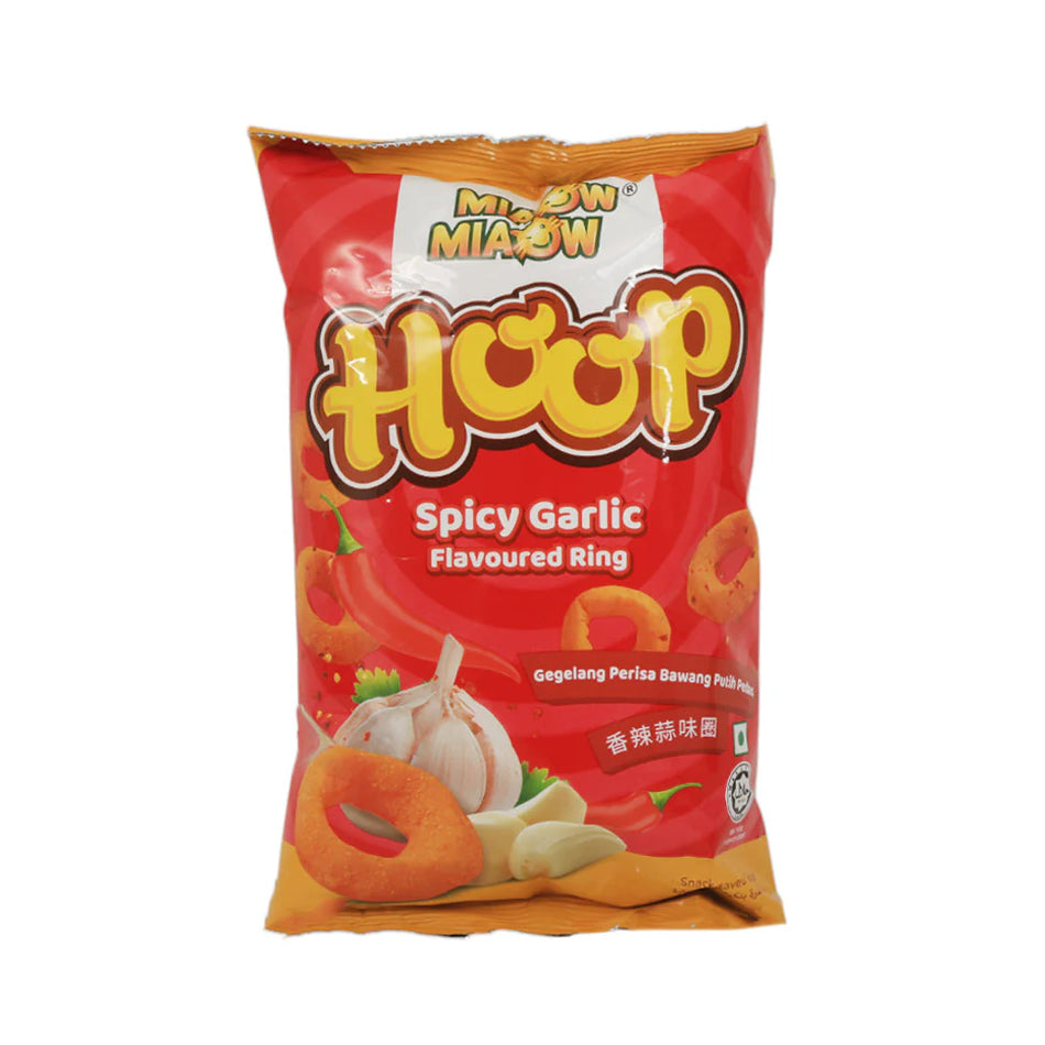 Miaow Miaow Chips Hoop Spicy Garlic Ring 50g