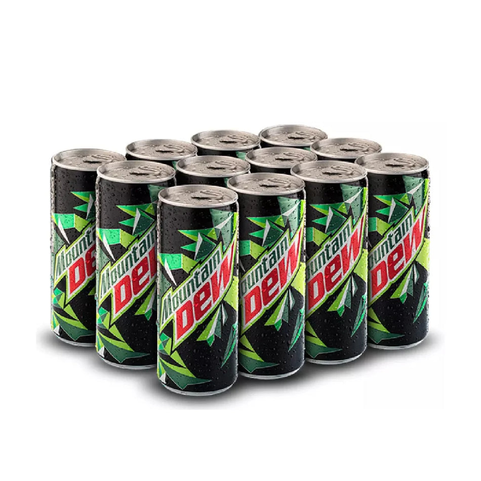 Mountain Dew Slim Can 250ml-Carton