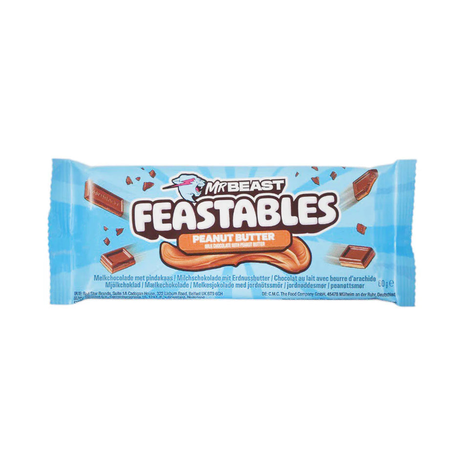 Mr Beast Feastables Chocolate Peanut Butter 60g