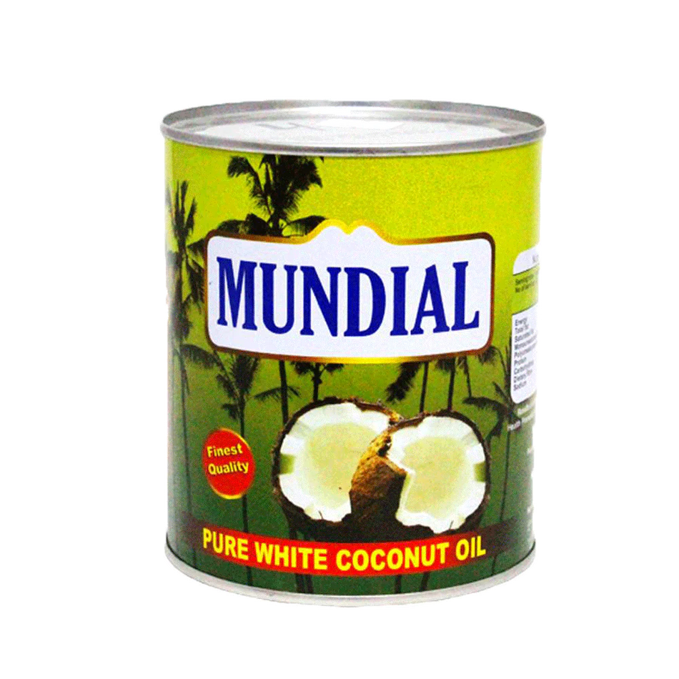 Mundial Coconut Oil Pure White Tin 585g
