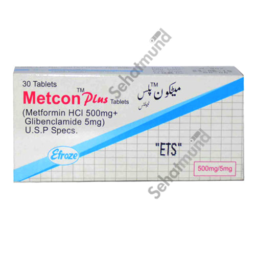 Metcon Plus Tablets 500/5mg