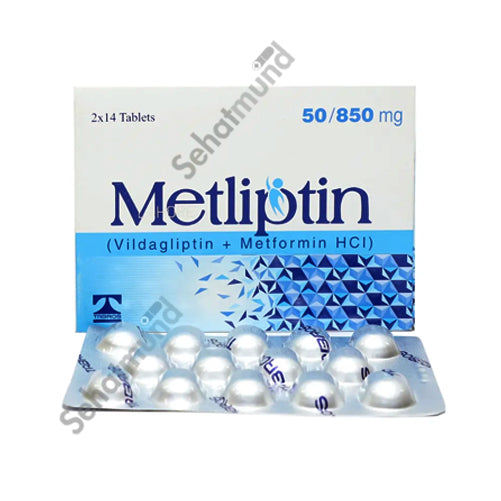 Metliptin Tablets 50mg/850mg – SehatMund Online Medicine