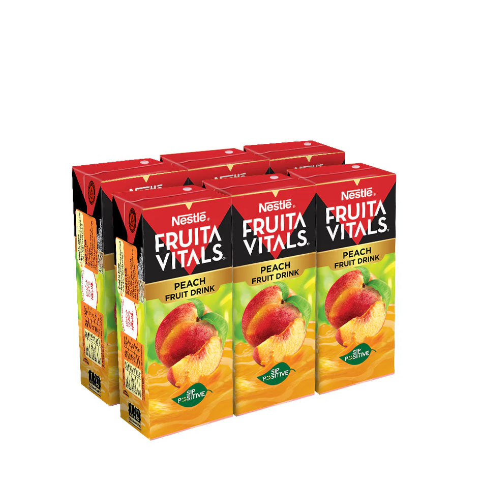 Nestle Juice Fruita Vitals Peach Nectar 200 ml Carton