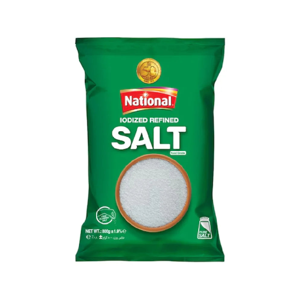 National Iodized Refined Salt 800g – SehatMund Online Medicine