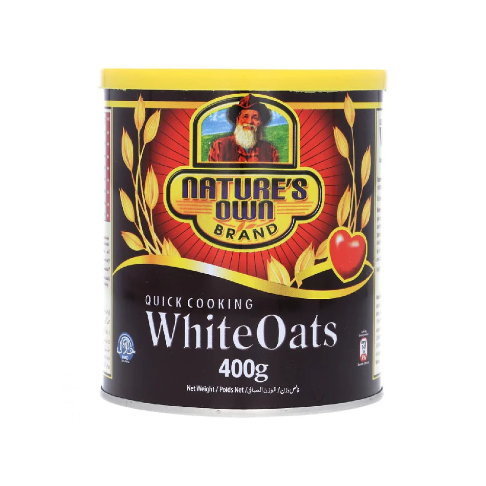 Natures Own Cereal White Oat Tin 400g