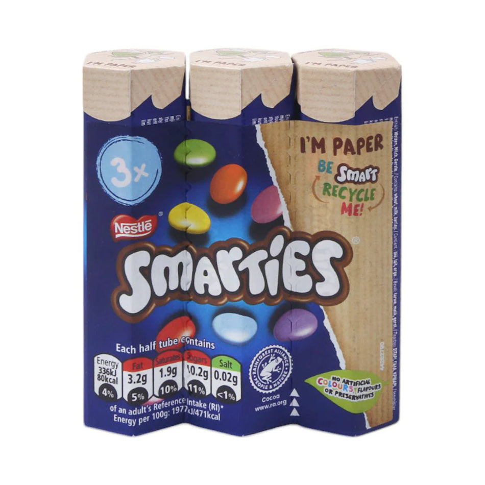 Nestlé Smarties Chocolate Beans 102g (3×34g)