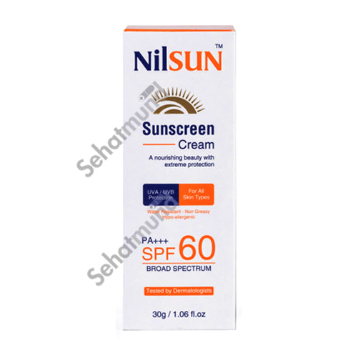 NilSun Sunscreen Cream SPF 60 PA++ 30g