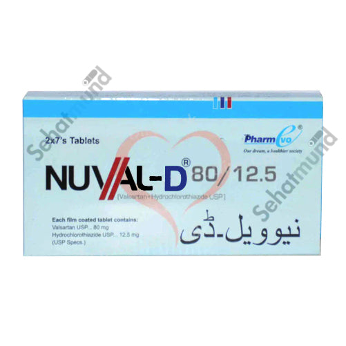 Nuval-D Tablets 80mg/12.5mg