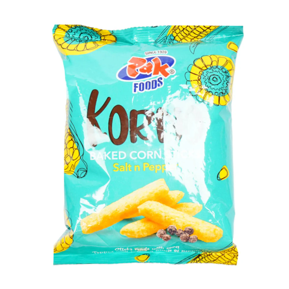 Pak Food Korno Baked Corn Sticks Salt & Pepper 30g