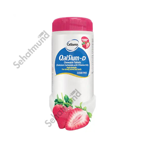 Qalsuim D Stawberry Tablets 1250mg – SehatMund Online Medicine