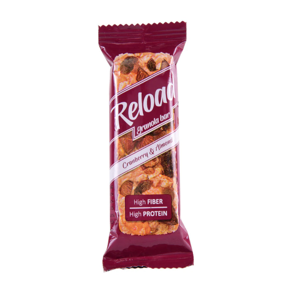 Reload Cranberry & Almond Granola Bar 40g