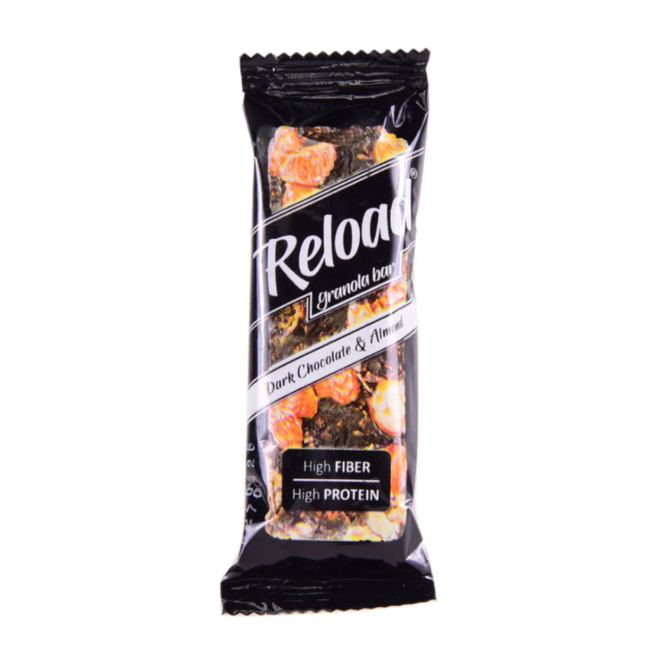 Reload Dark Chocolate & Almond Granola Bar 40g