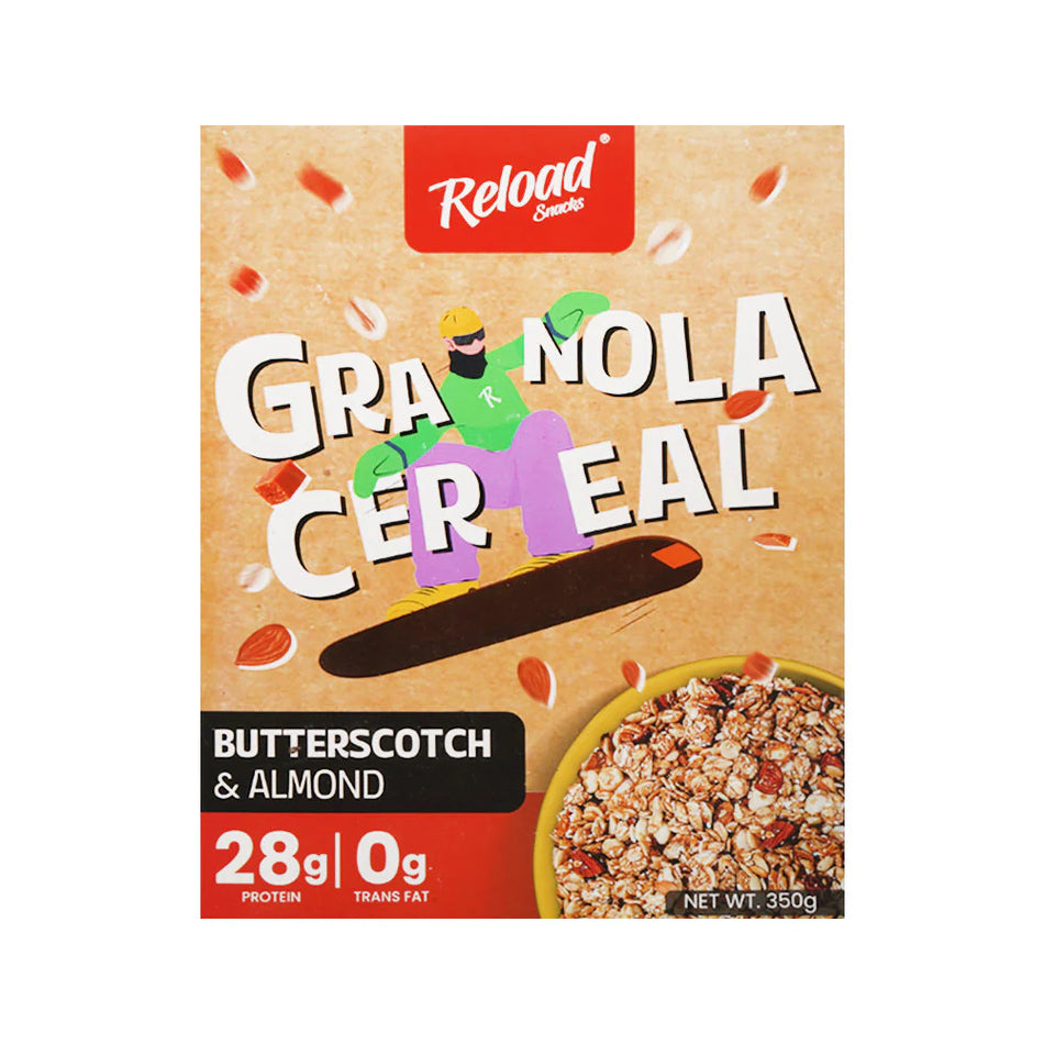 Reload Granola Cereal - Buttersotch & Almond 350g