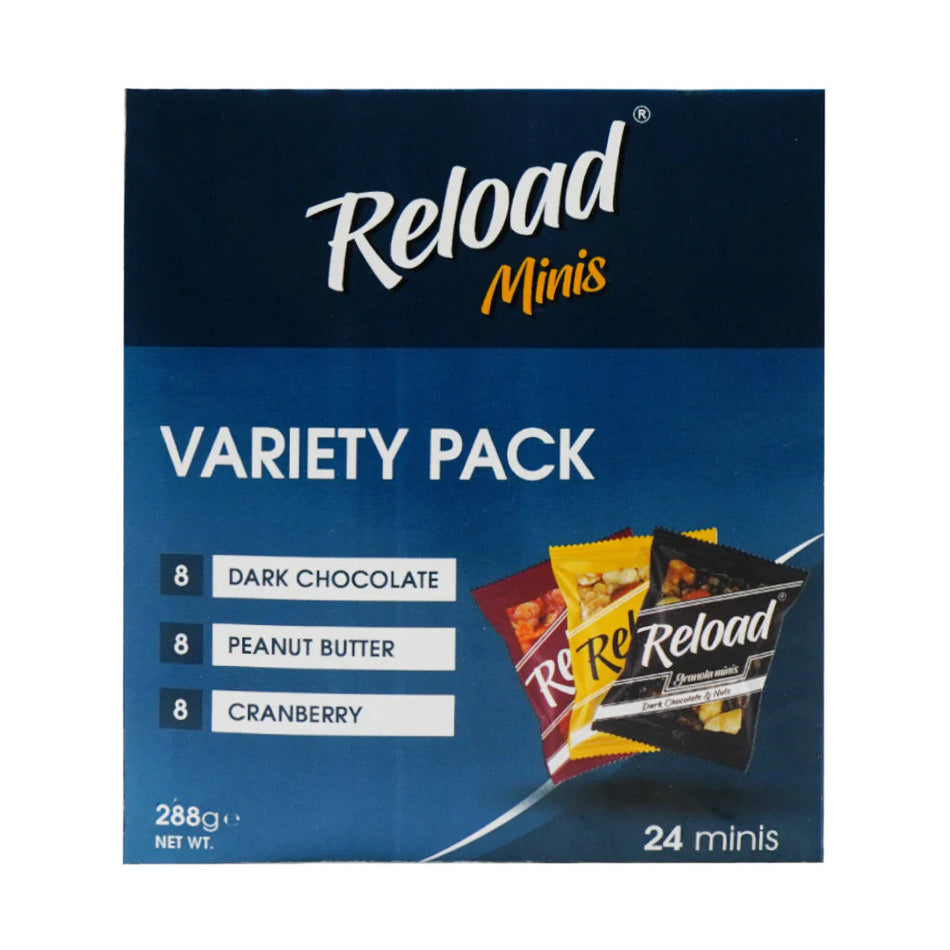 Reload Variety Pack Granola Minis -24 Bite Size 288g