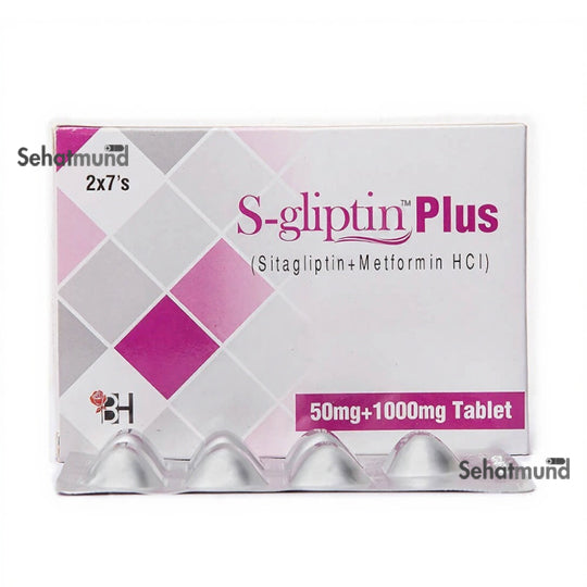 S-Gliptin Plus Tablets 50mg+1000mg